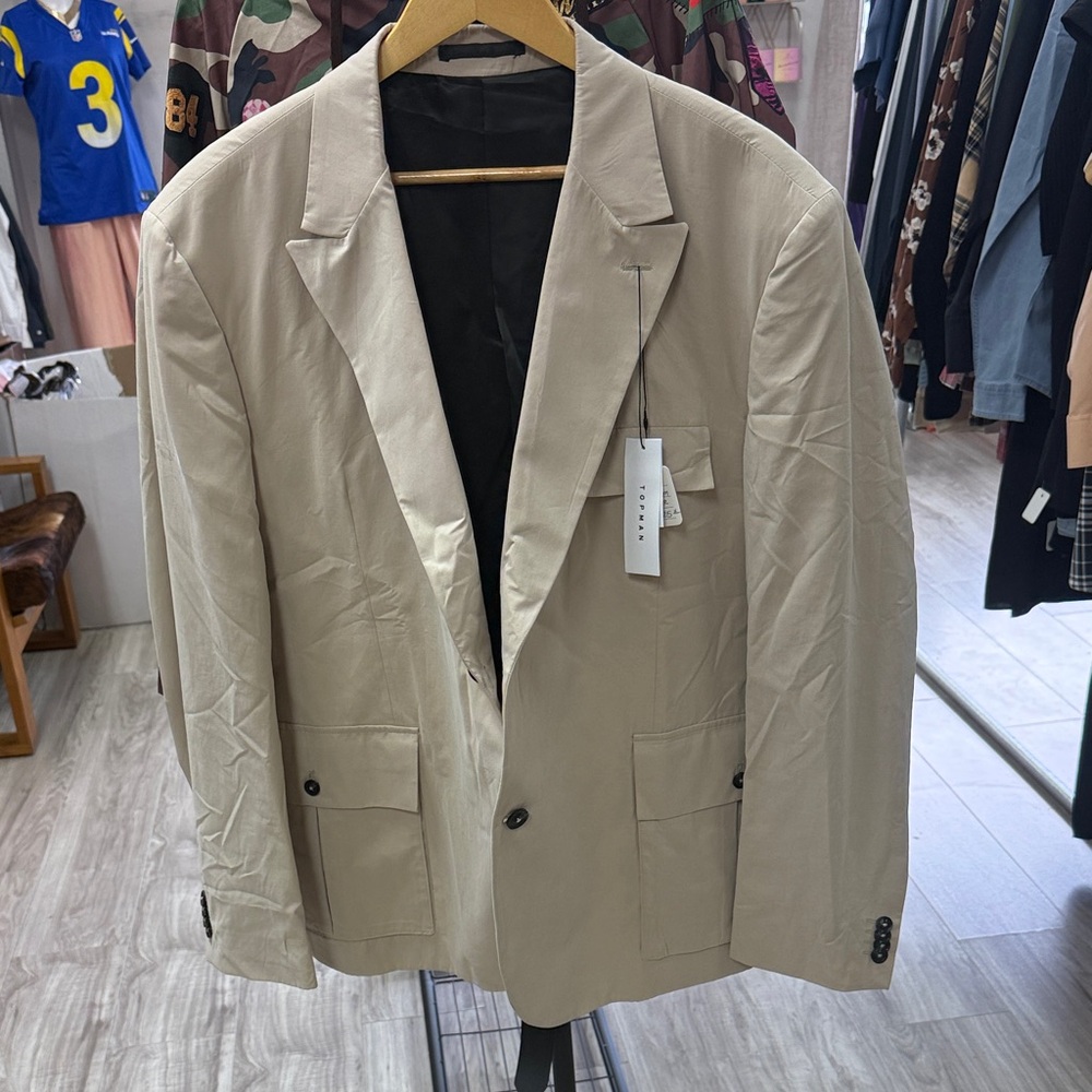 Topman Beige Men's Jacket